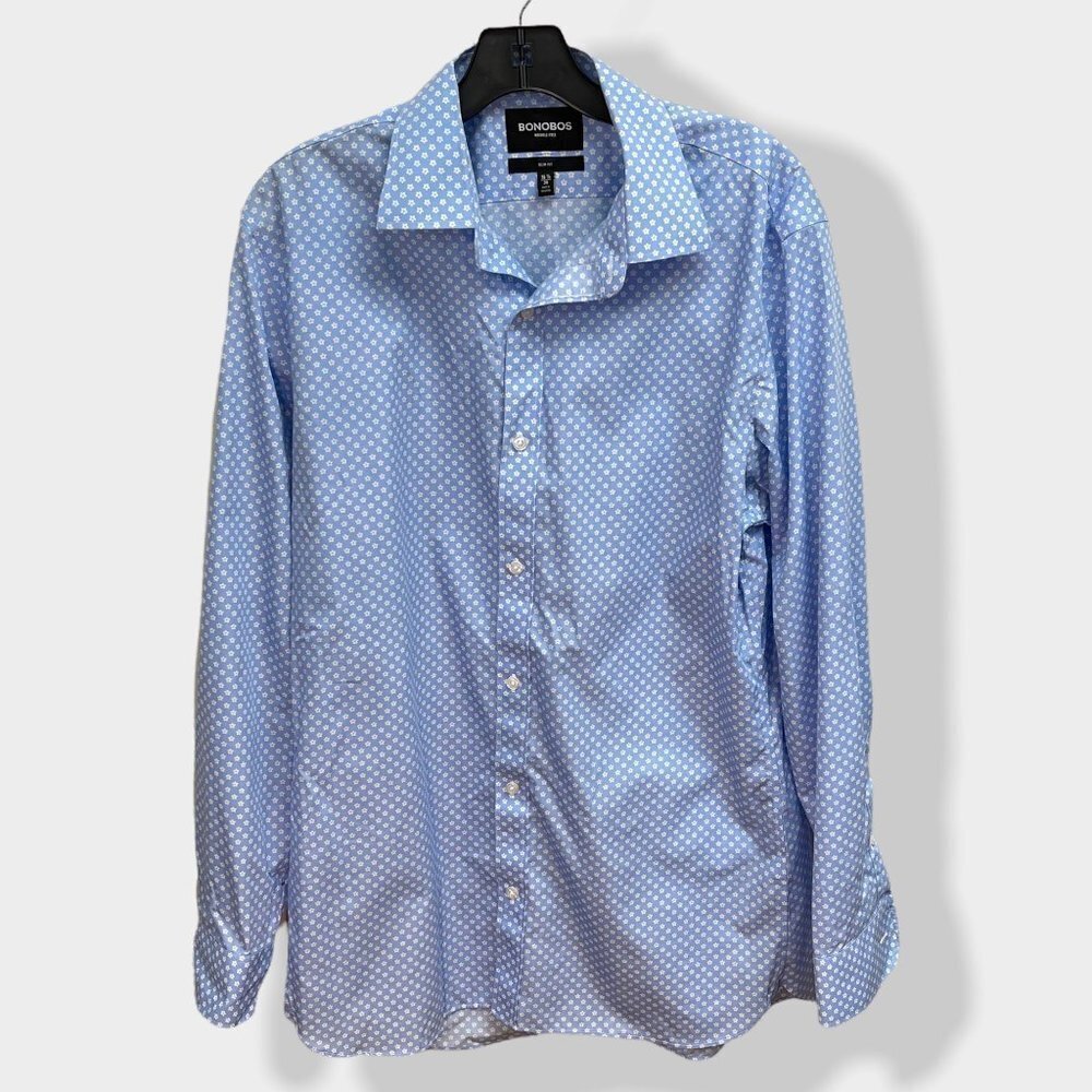 BONOBOS Blue‎ Floral Men's Button Down Shirt